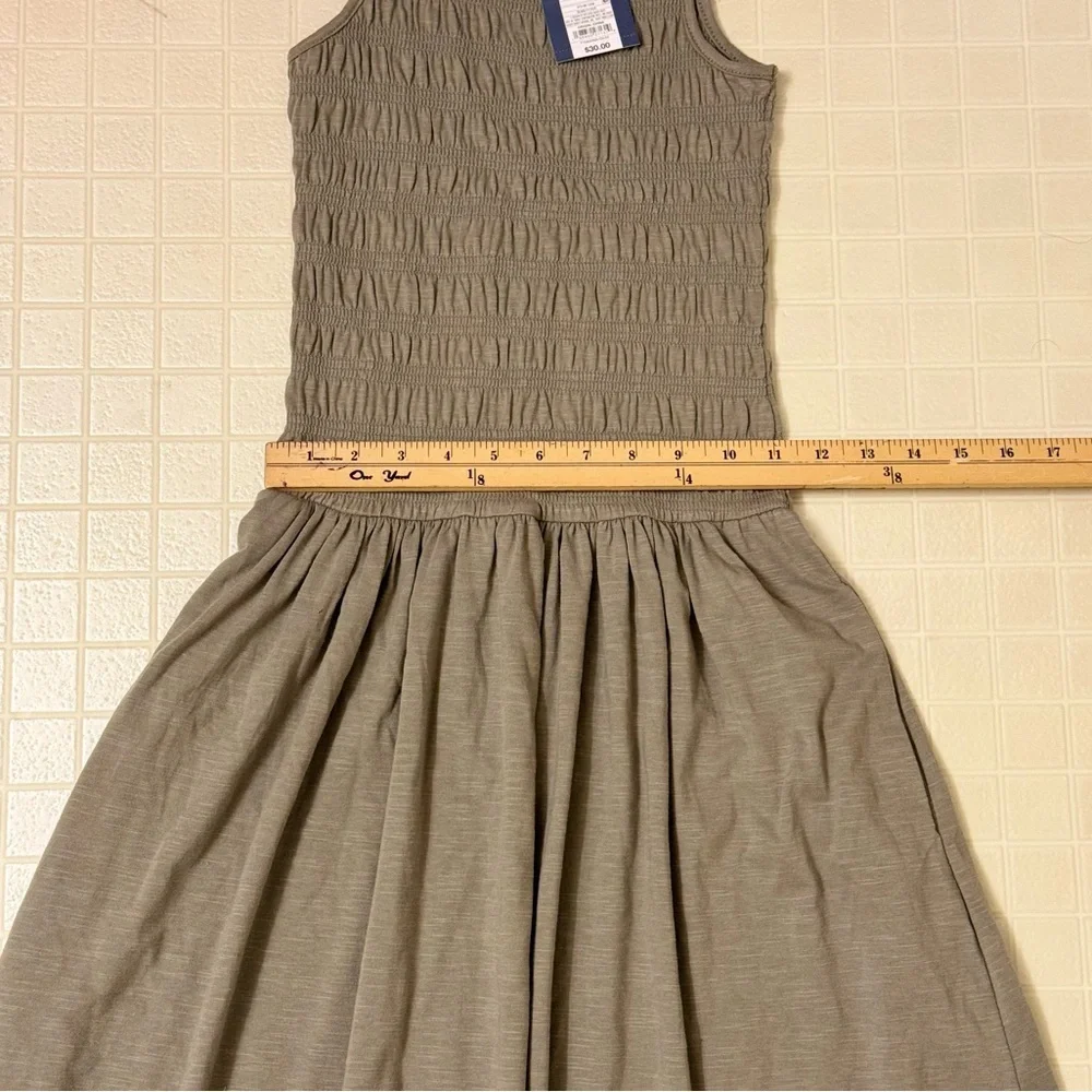 Universal Thread Smocked Knit Maxi A-Line Dress - Olive Green Size XS - Picture 4 of 6